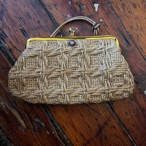 Vintage handmade woven bag